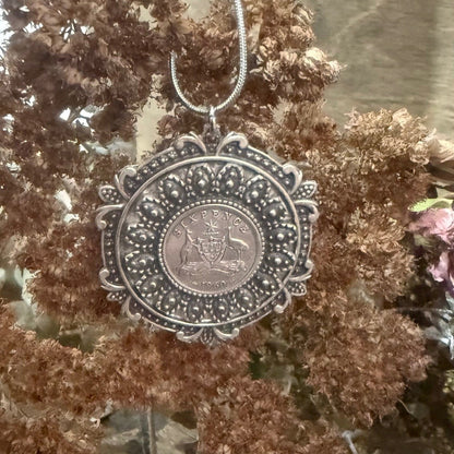 1960 Decorative Coin Necklace