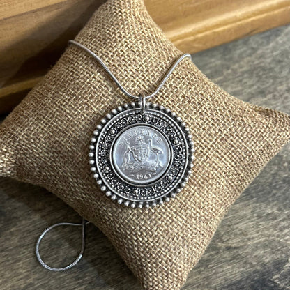 1961 Sixpence - Decorative Blend Necklace