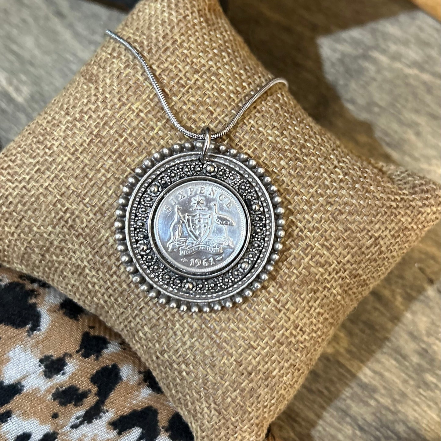 1961 Sixpence - Decorative Blend Necklace