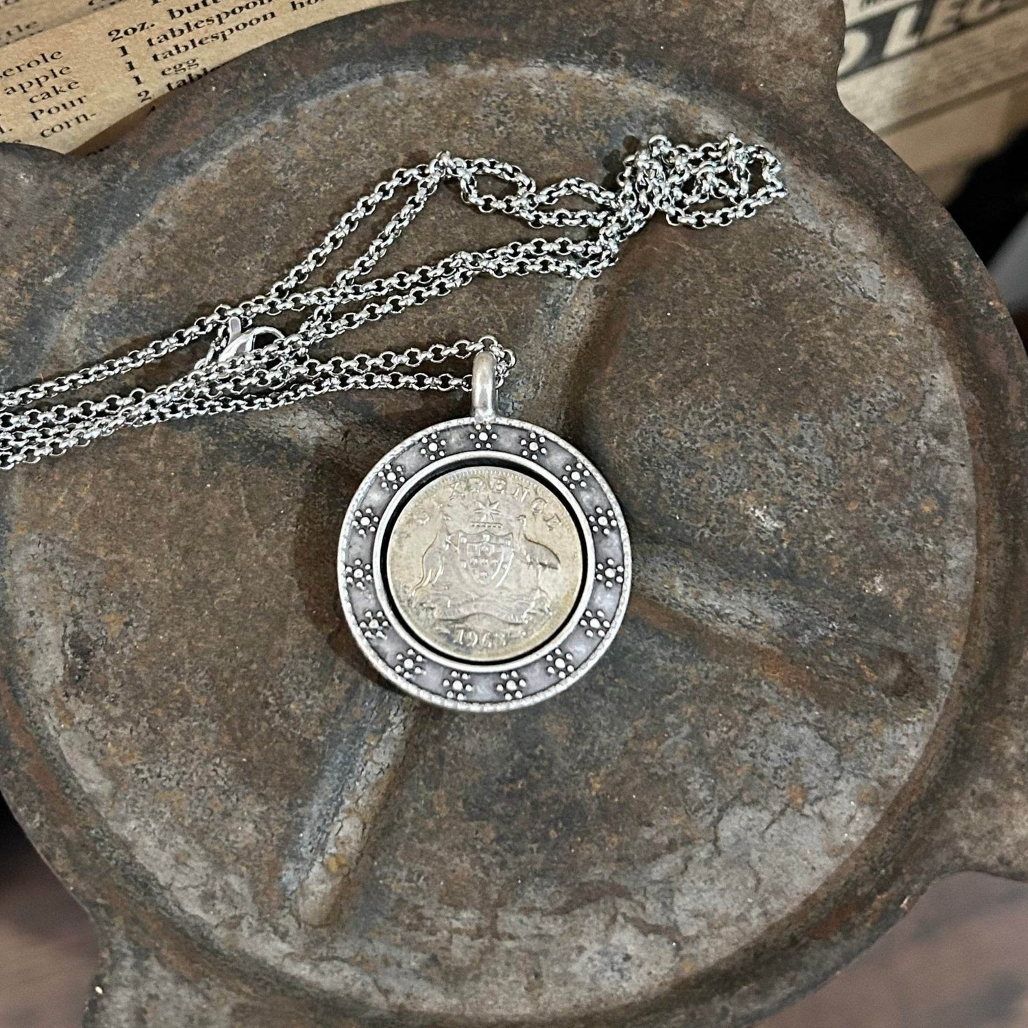 Coin Necklace - 1963 End of an Era - Molly Made