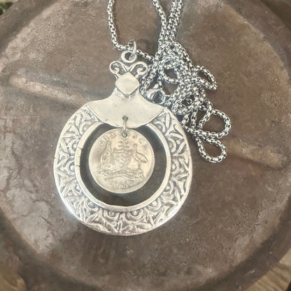 1963 Australian Sixpence Necklace