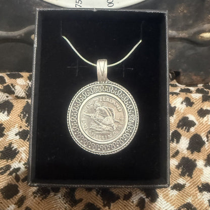 1964 New Zealand Shilling Coin Necklace