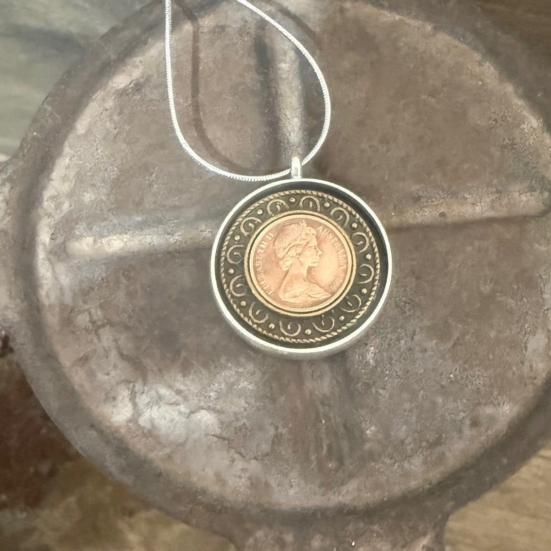 1966 One Cent Coin Necklace
