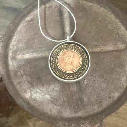 1966 One Cent Coin Necklace