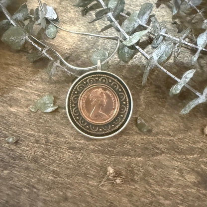 1966 One Cent Coin Necklace