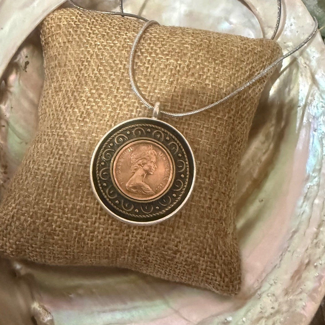 1966 One Cent Coin Necklace