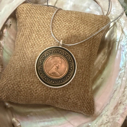1966 One Cent Coin Necklace