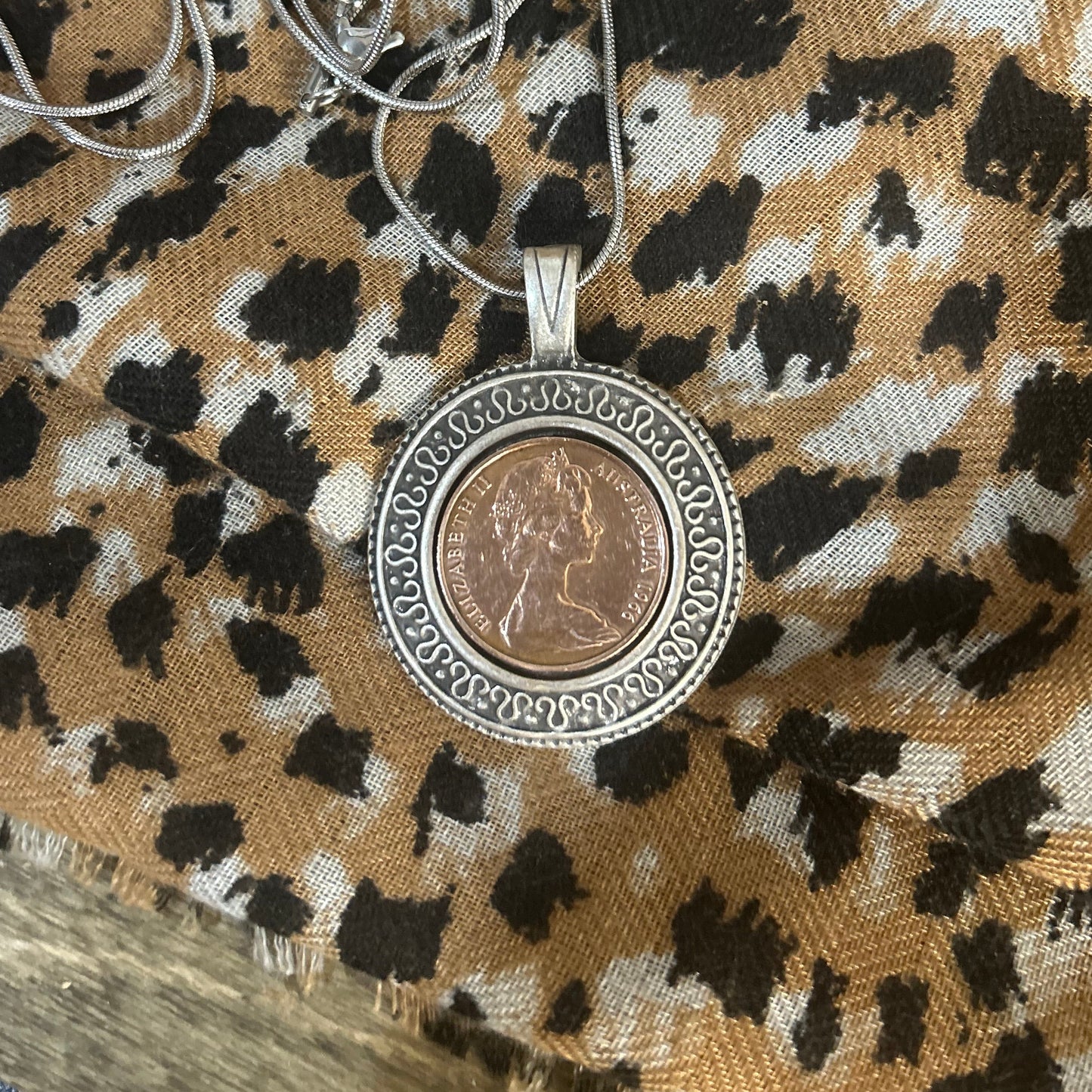 1966 Two Cent “Copper & Silver Blend” Necklace