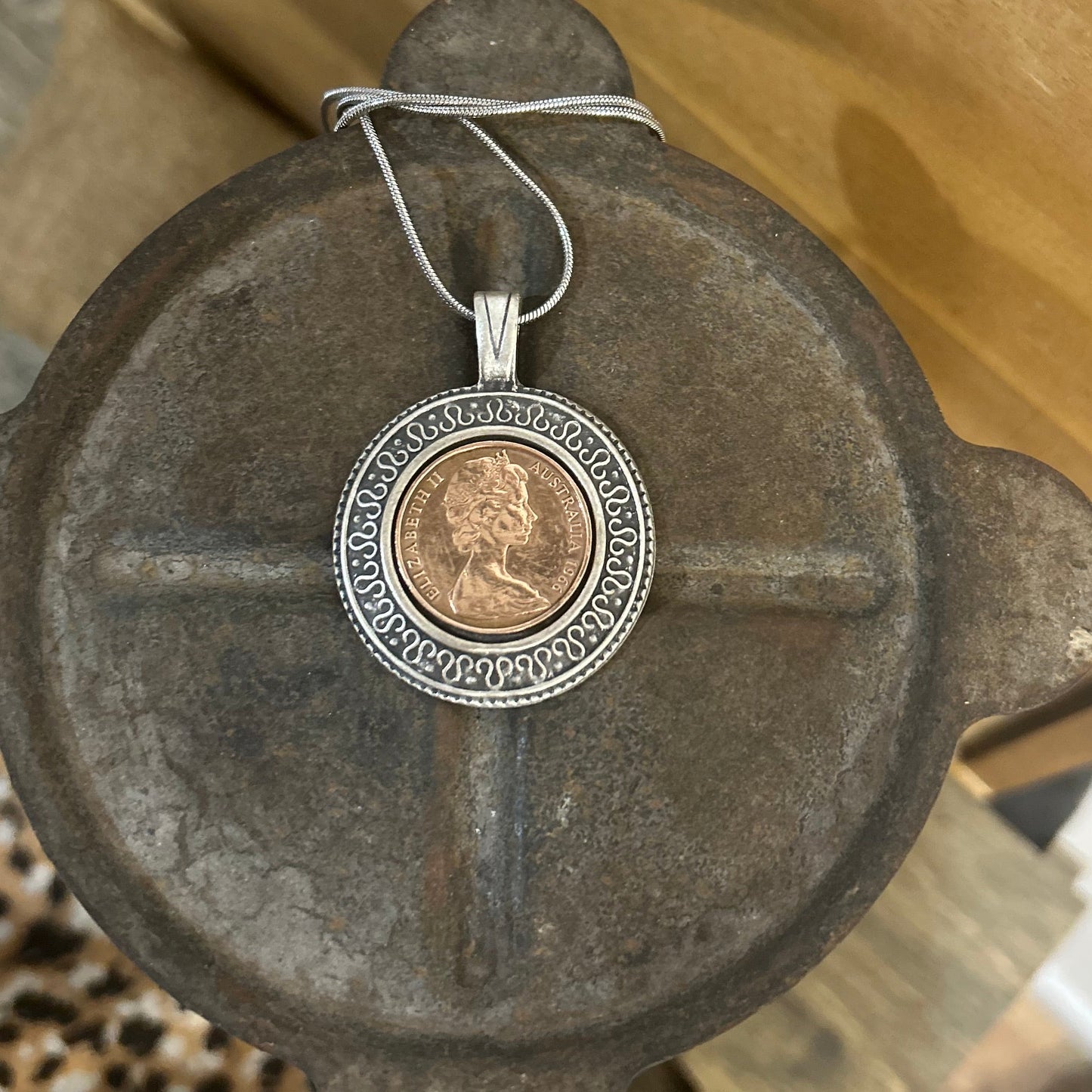 1966 Two Cent “Copper & Silver Blend” Necklace