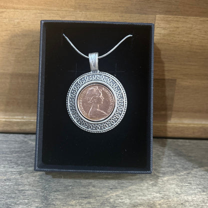 1966 Two Cent “Copper & Silver Blend” Necklace