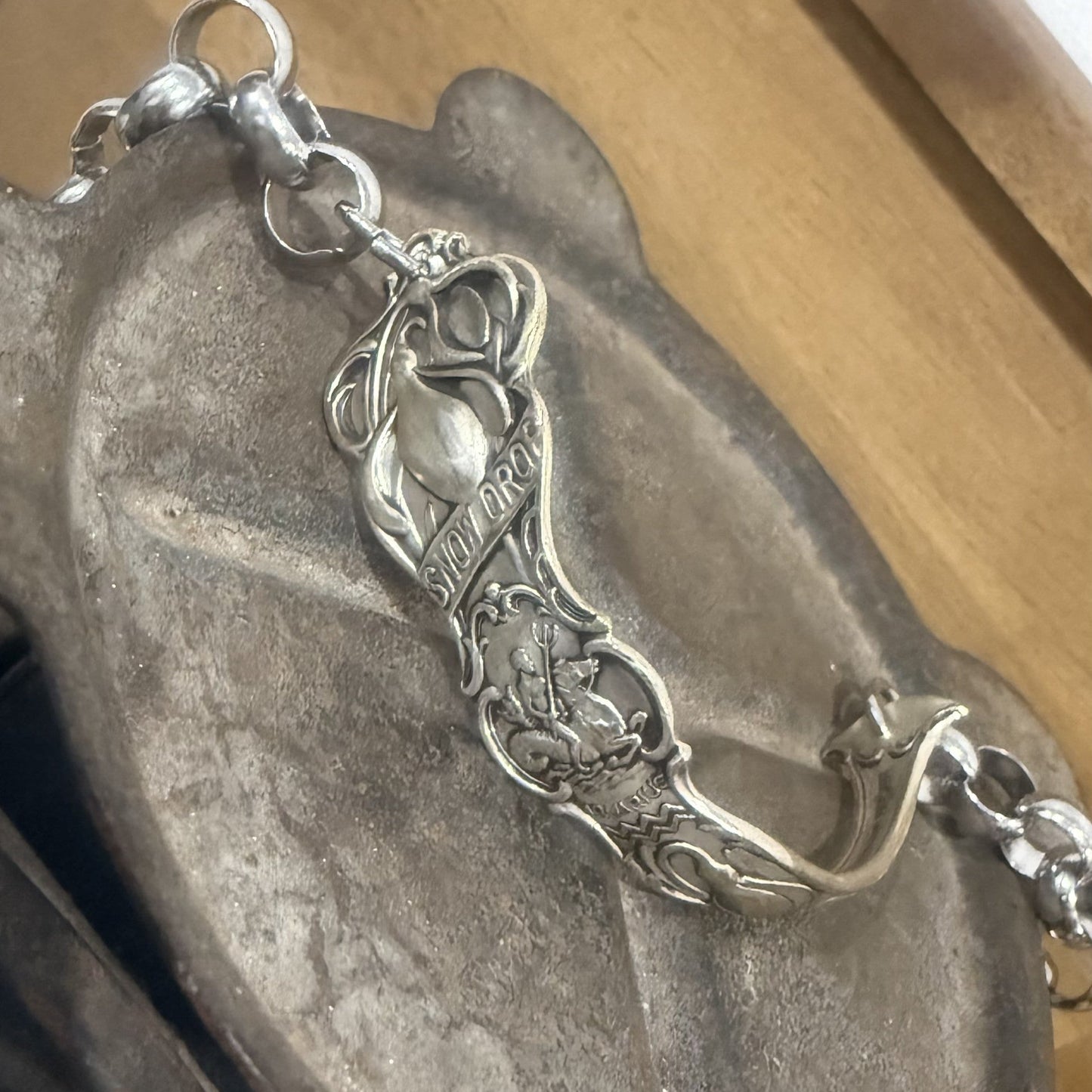 Sterling Aquarius Bracelet