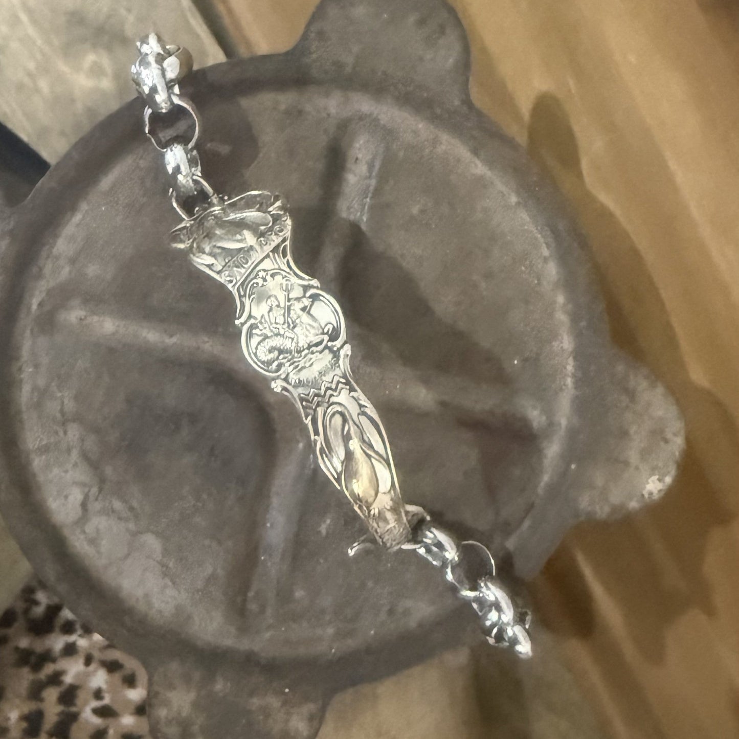 Sterling Aquarius Bracelet