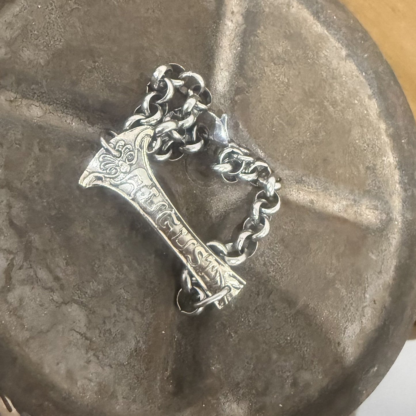 Sterling Silver August Bar Bracelet