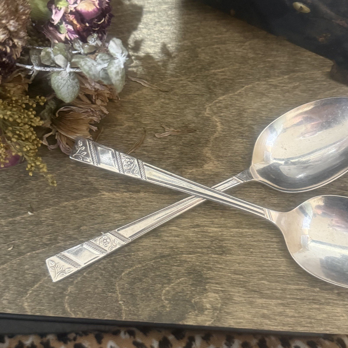 Vintage Viners England Floral Spoon Handle Bracelet