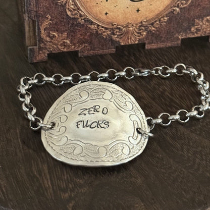 1950s Rodd Jasmine “Zero Fucks” Spoon Bracelet