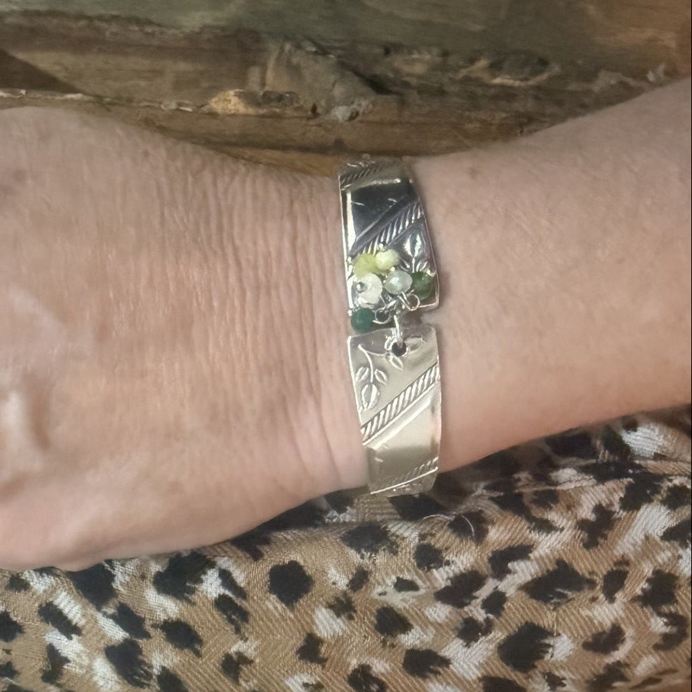 Vintage Silverware Bead Bracelet