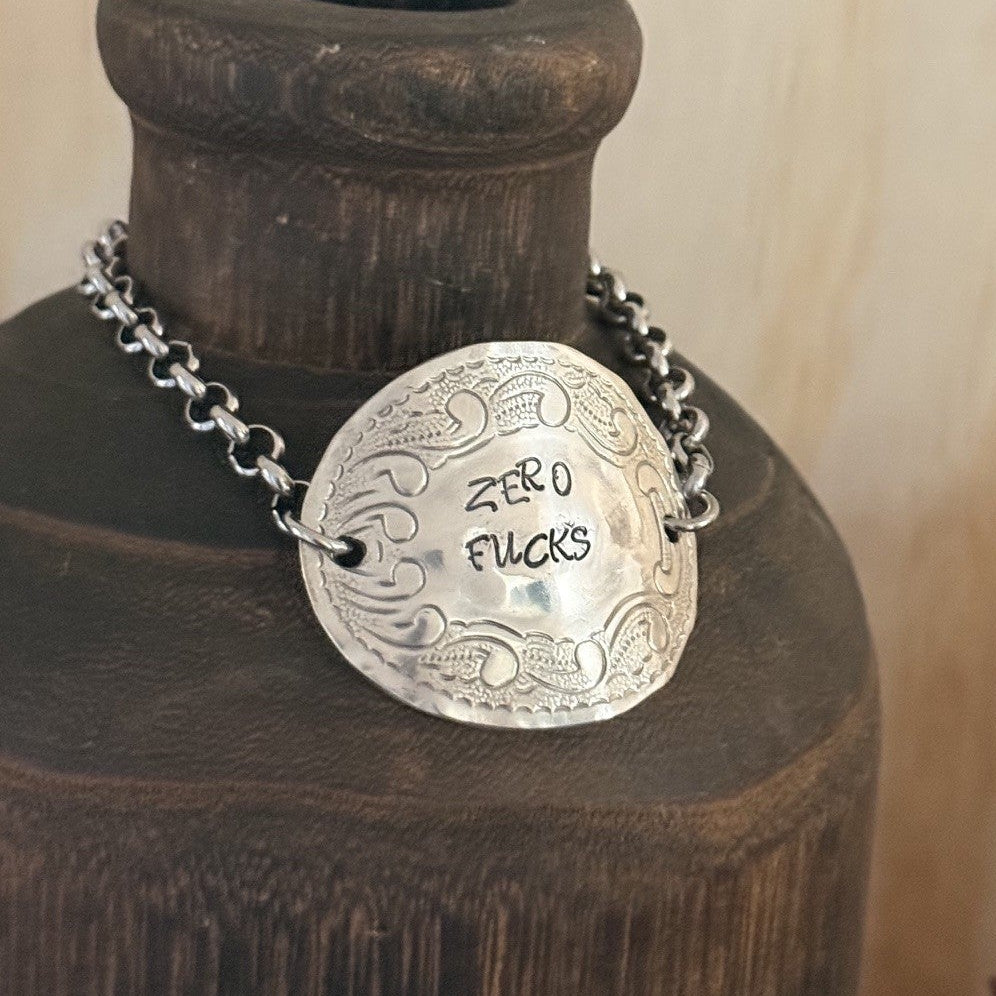 1950s Rodd Jasmine “Zero Fucks” Spoon Bracelet