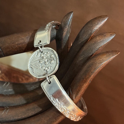 Vintage Rodd Princess Silverware Bracelet | Lily of the Valley