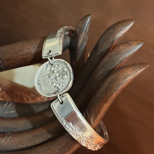Vintage Rodd Princess Silverware Bracelet | Lily of the Valley