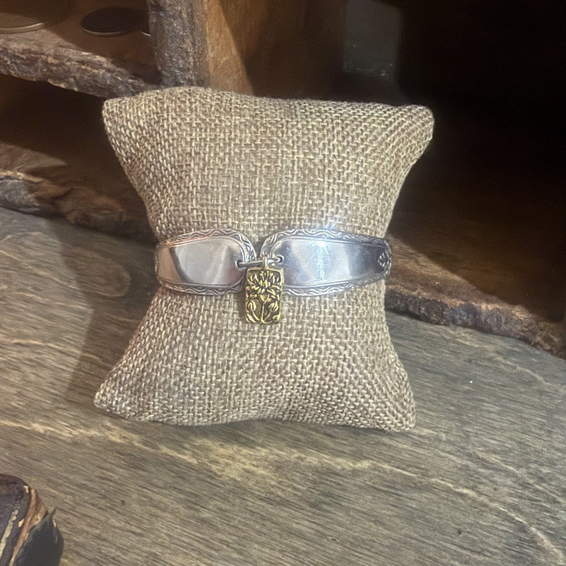 Vintage two tone silverware Bracelet