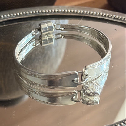 Vintage Heart Charm Bracelet