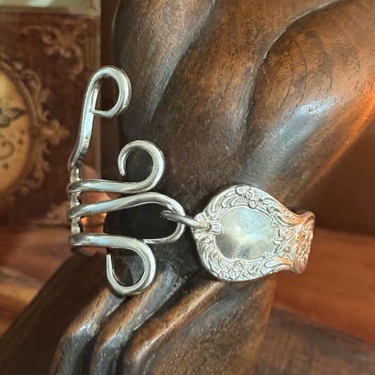 Vintage Fork Tine Bracelet | 1950s Rodd Winsor Repurposed Silverware