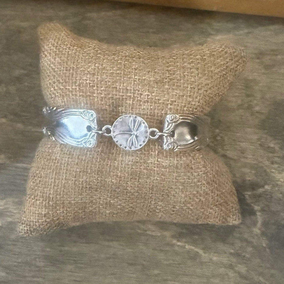 Silverware Dragonfly Vintage Bracelet