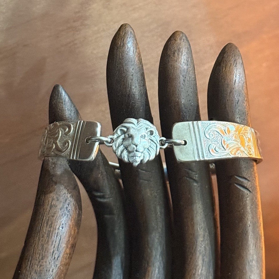 Vintage Rodd Berkley Spoon Handle Bracelet | Lion Head | One of a Kind