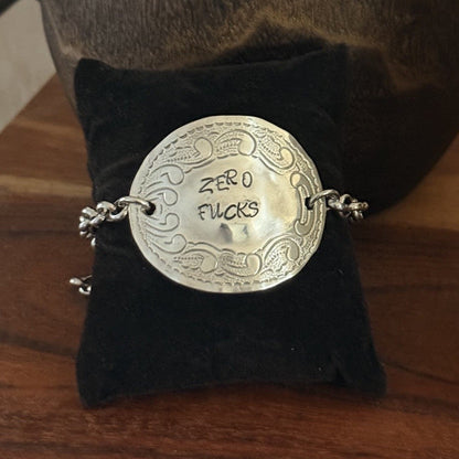 1950s Rodd Jasmine “Zero Fucks” Spoon Bracelet