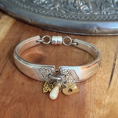 Vintage Margaret Rose Charm Bracelet