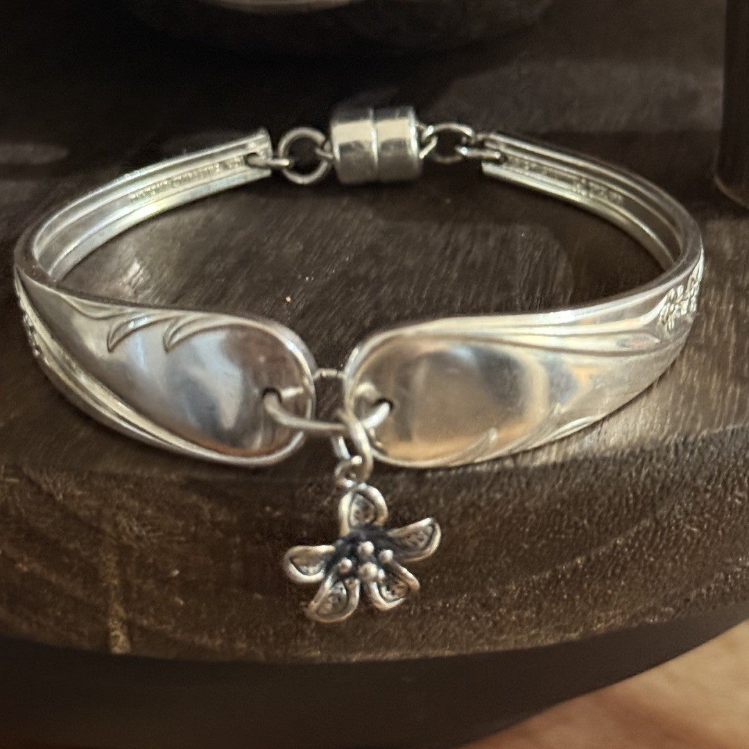 Vintage Flower Charm Fruit Spoon Bracelet