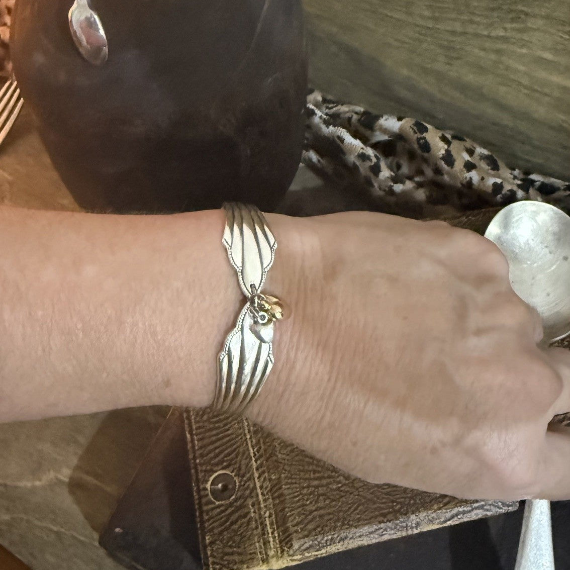 Vintage Sweetheart Silverware Bracelet