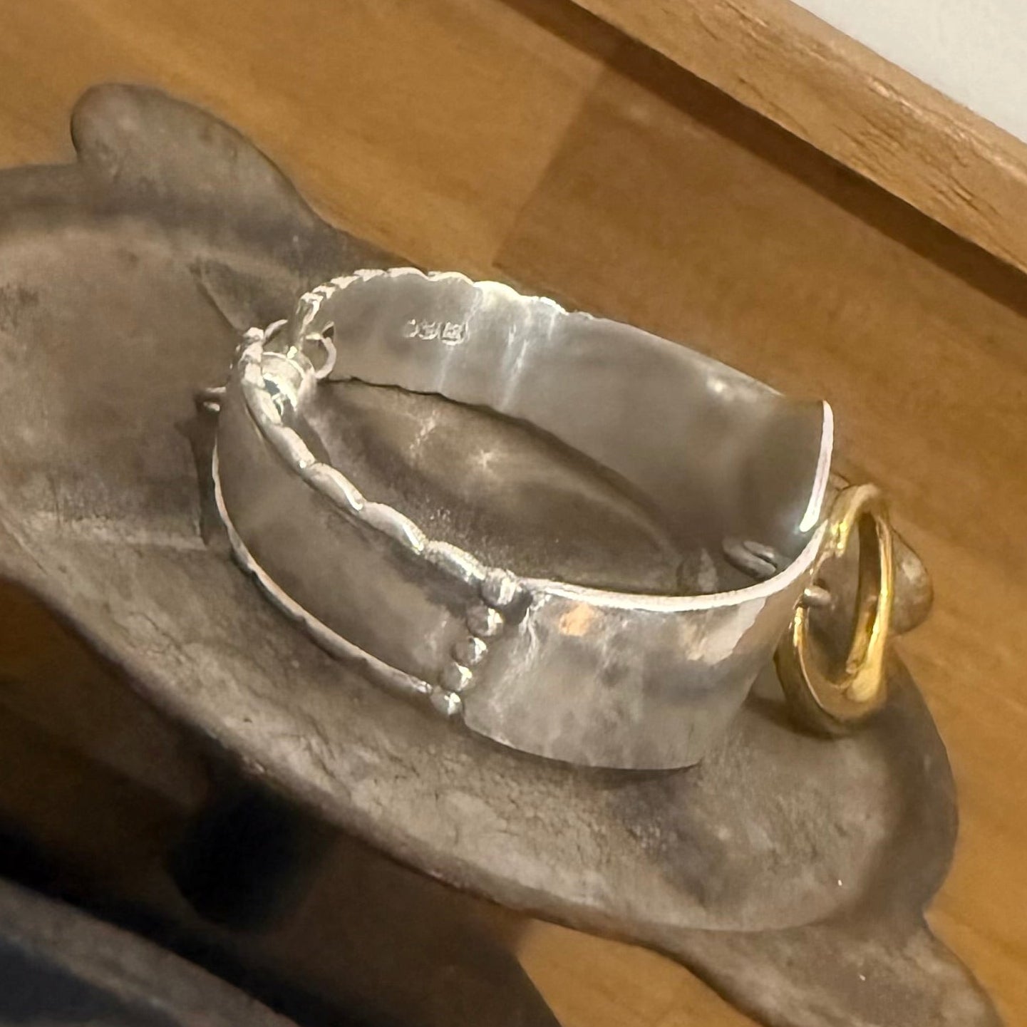 1930s Cohr Silverware Heart Bracelet