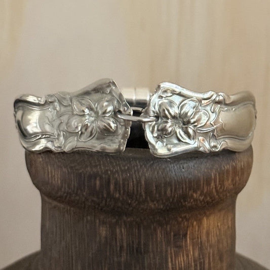 WM. A. Rogers Early 1900s Floral Spoon Handle Bracelet
