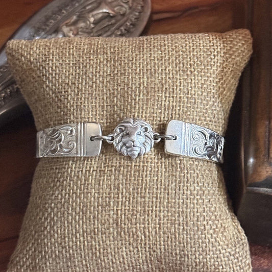 Vintage Rodd Berkley Spoon Handle Bracelet | Lion Head | One of a Kind