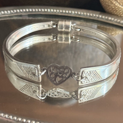 Vintage Margaret Rose Silverware Bracelet