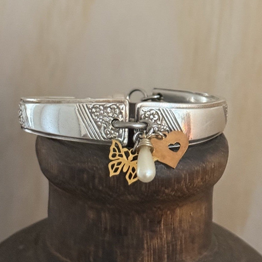 Vintage Margaret Rose Charm Bracelet