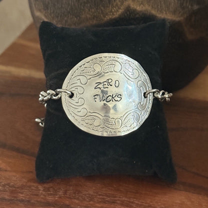 1950s Rodd Jasmine “Zero Fucks” Spoon Bracelet