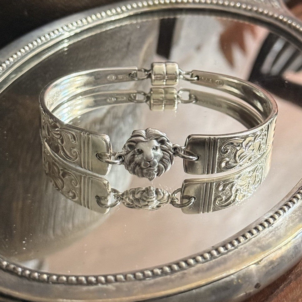 Vintage Rodd Berkley Spoon Handle Bracelet | Lion Head | One of a Kind