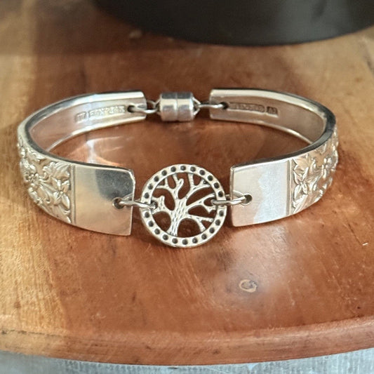 Rogers Lady Katherine Silverware Bracelet with Tree of Life
