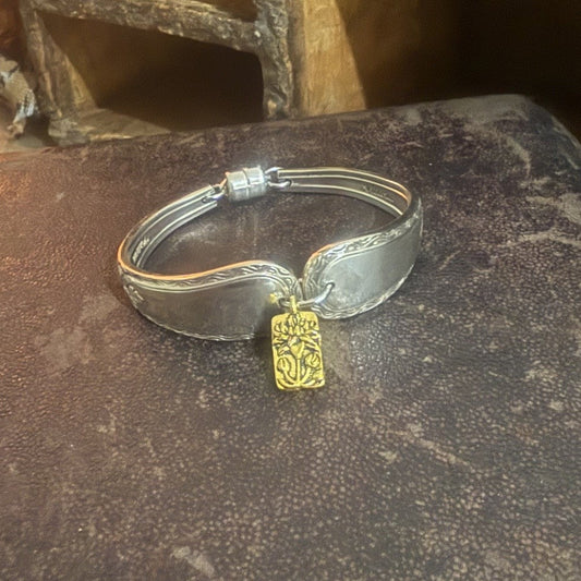Vintage two tone silverware Bracelet