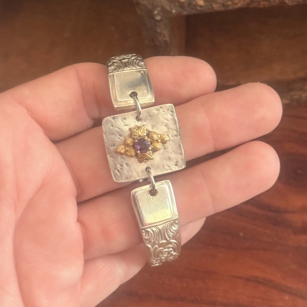 Vintage Spoon Handle Statement Bracelet