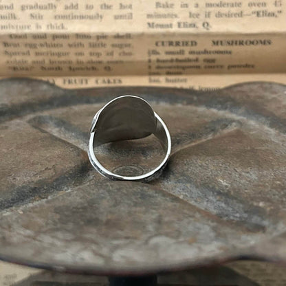 Vintage Silver Ring - Cherub Figure - Molly Made