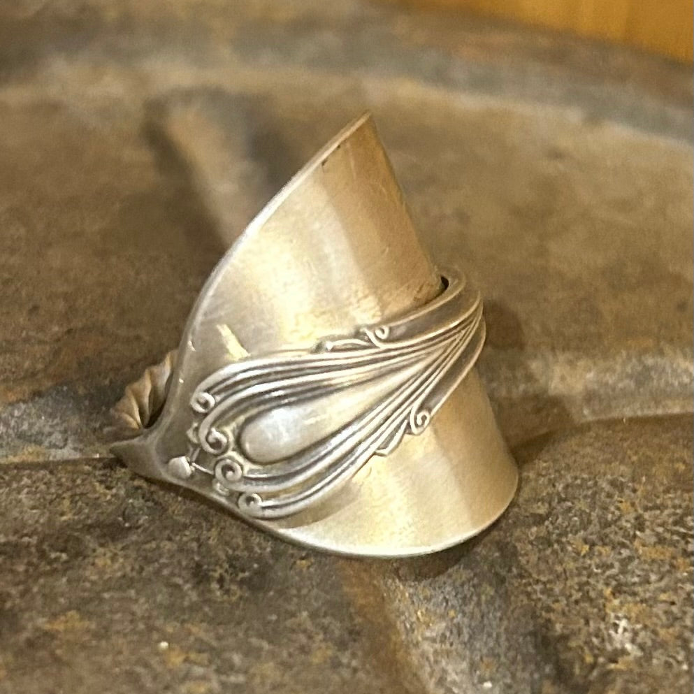 Sterling Silver Spoon Ring - 1895