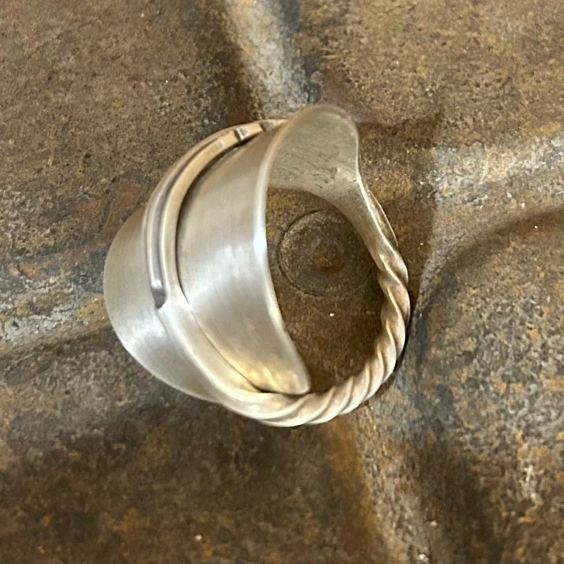 Sterling Silver Spoon Ring - 1895