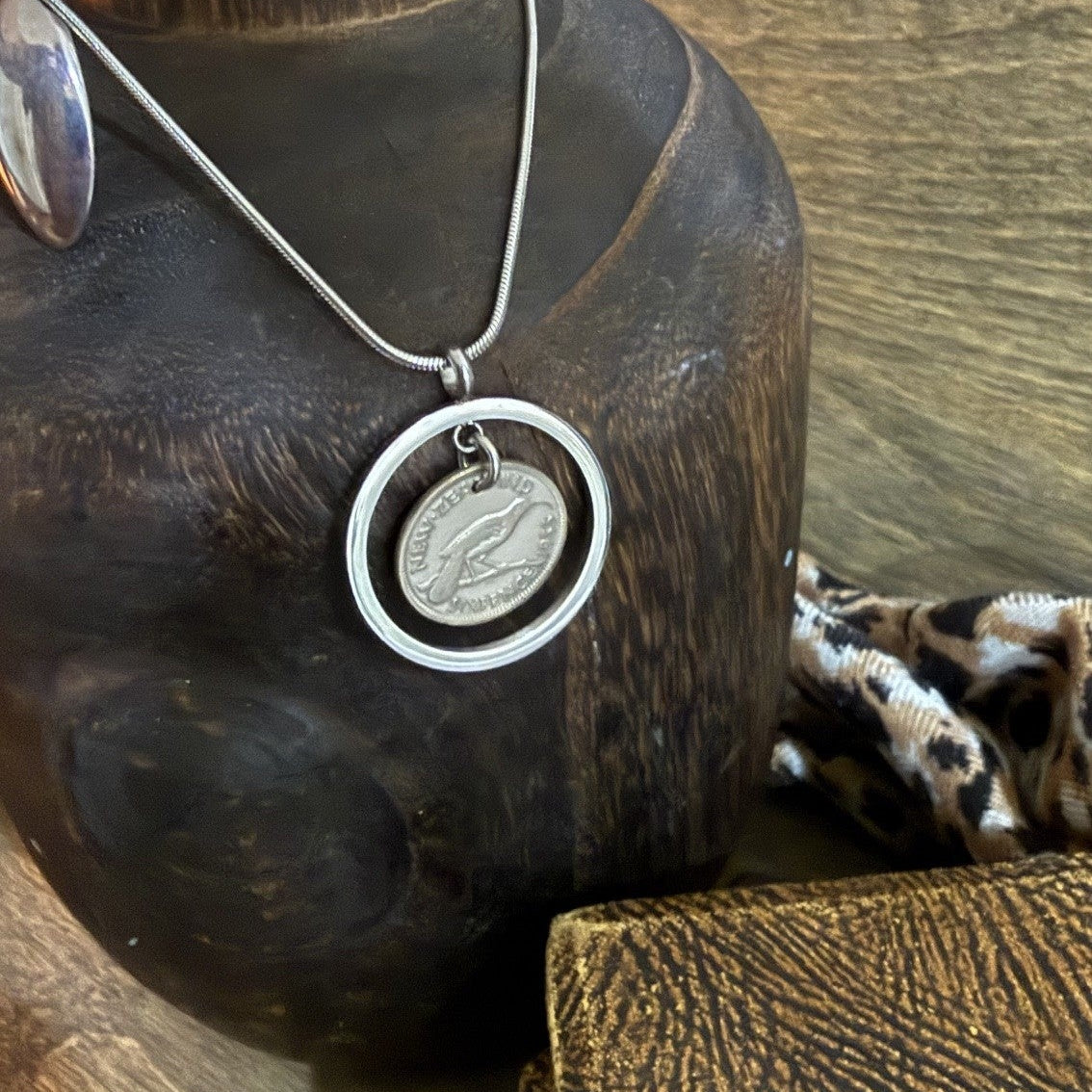 1933 New Zealand Sixpence Necklace