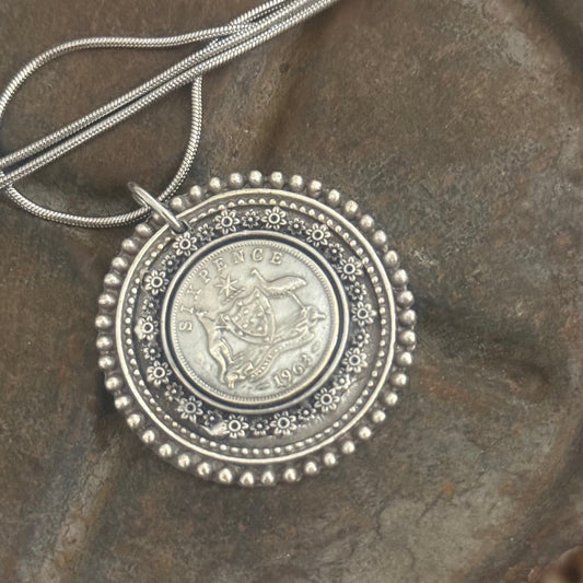 1963 Australian Sixpence Necklace - End of an era