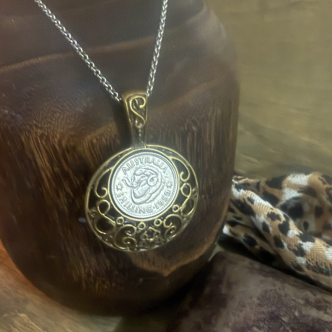 1959 Australian Shilling Necklace