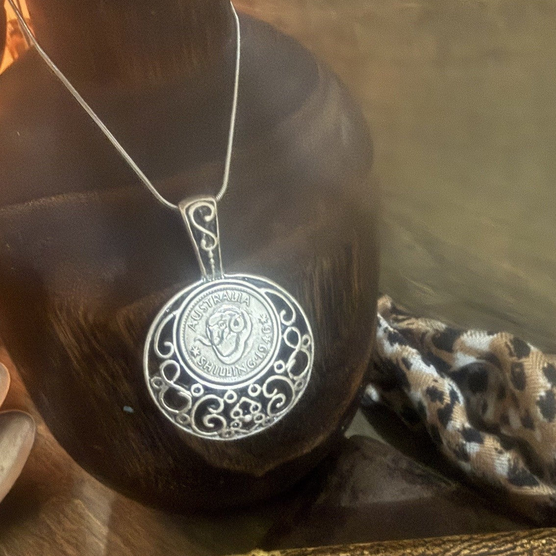 1946 Australian Shilling Necklace