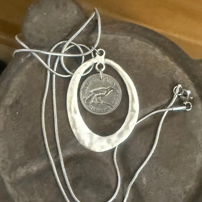 1934 New Zealand Coin Necklace